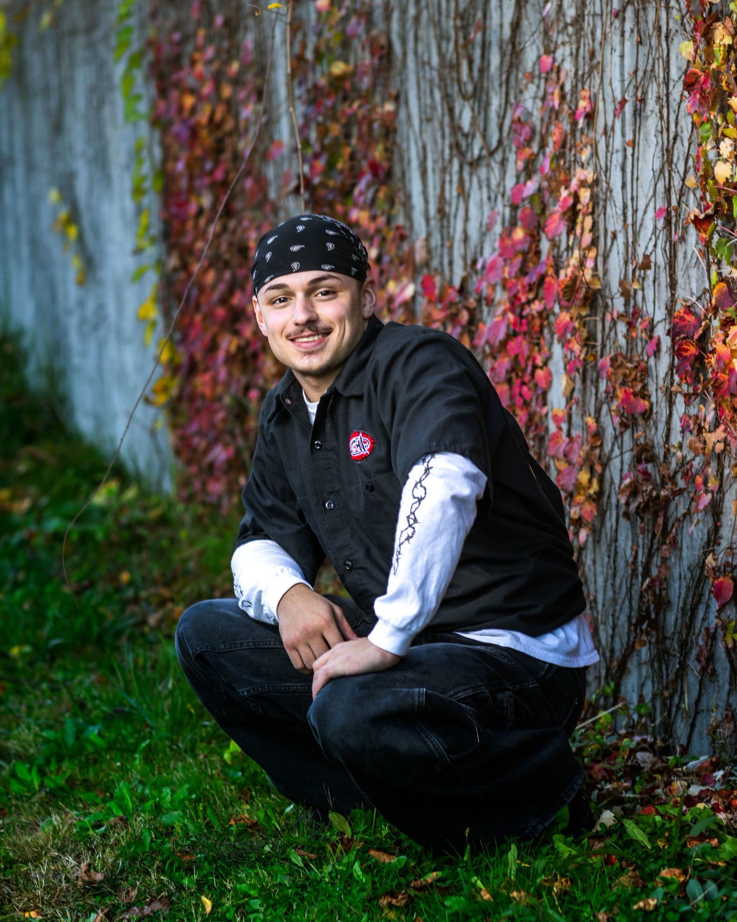 Senior portrait of a high school athlete